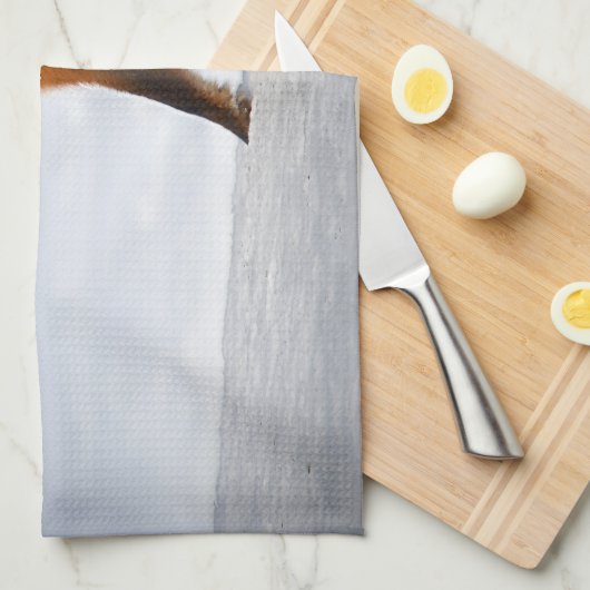 Red Fox in Winter Snow Theedoek (Quarter Fold)