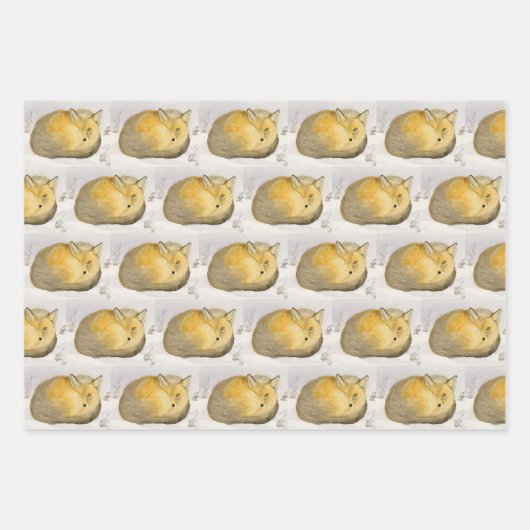 Red Fox Inpakpapier Vel (Voorkant)