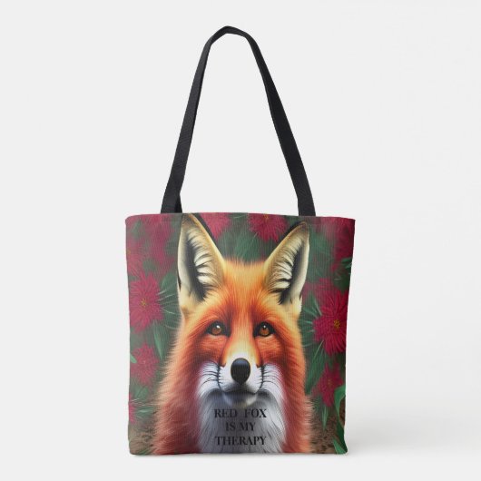 RED FOX is mijn therapieontwerp Tote Bag (Achterkant)