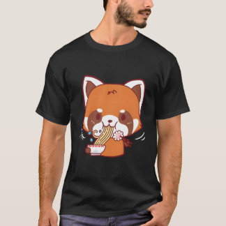 Red Fox Japanse Ramen Noodles Gift T-shirt