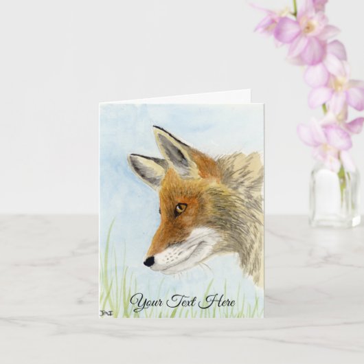 Red Fox Kaart (Orchidee)