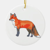 Red Fox Keramisch Ornament (Voorkant)