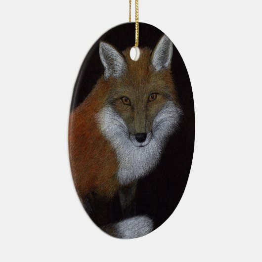 Red Fox Keramisch Ornament (Rechts)
