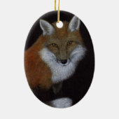 Red Fox Keramisch Ornament (Achterkant)