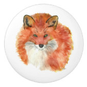 Red Fox Keramische Knop (Voorkant)