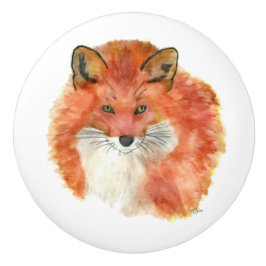 Red Fox Keramische Knop