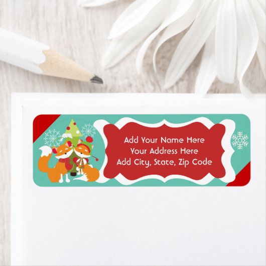 Red Fox Kerst retour adres labels (Insitu)