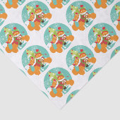 Red Fox kerstfeestdag, papier (Detail)