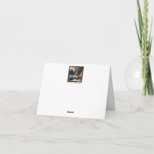 Red Fox Kerstmis Kaart (Achterkant)