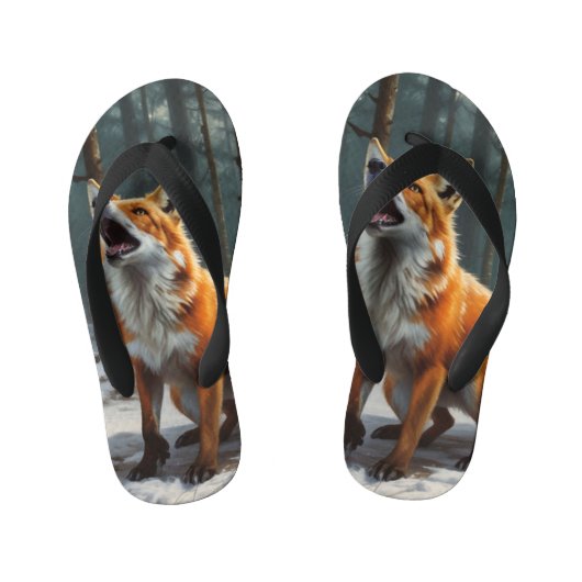 Red Fox Kinder Teenslippers (Voetbed)