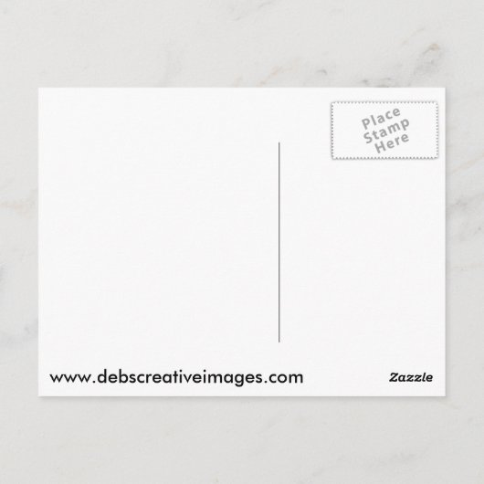 Red Fox Kit Briefkaart (Achterkant)