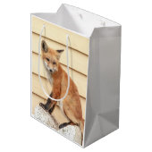 Red Fox Kit in de Hudson-vallei Medium Cadeauzakje (Achterkant Gekanteld)