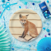 Red Fox Kit in de Hudson-vallei Papieren Bordje (Feest)