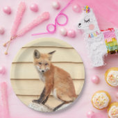 Red Fox Kit in de Hudson-vallei Papieren Bordje (Feest)