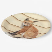 Red Fox Kit in de Hudson-vallei Papieren Bordje (Gekanteld)