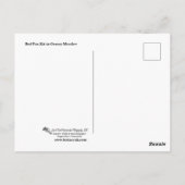 Red Fox Kit in Grassy Meadow Briefkaart (Achterkant)