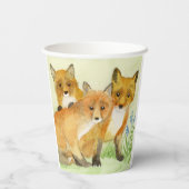 Red Fox Kits Papieren Bekers (Achterkant)