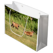 Red Fox Kits Speling Groot Cadeauzakje (Voorkant Gekanteld)