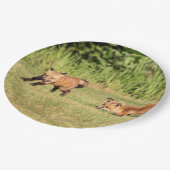 Red Fox Kits Speling Papieren Bordje (Gekanteld)