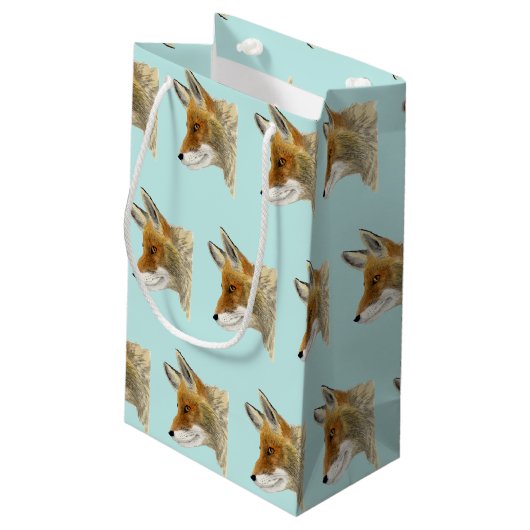 Red Fox Klein Cadeauzakje (Achterkant Gekanteld)