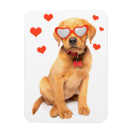 Red Fox Labrador Puppy Love Magneet
