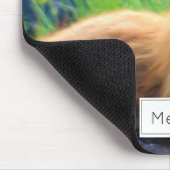 Red Fox Laying in Grass Schilderachtig Personalize Muismat (Hoek)