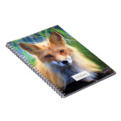 Red Fox Laying in Grass Schilderachtig Personalize Notitieboek (Rechterzijde)