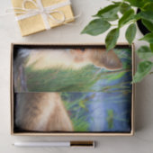 Red Fox Laying in Grass Schilderachtig Wildlife Tissuepapier (Geschenk)