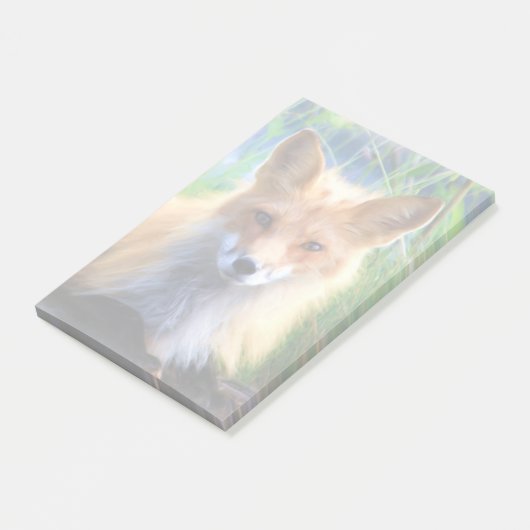 Red Fox Laying in het Grass Wildlife Afbeelding Post-it® Notes (Schuin)