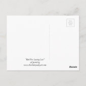 Red Fox Laying Low Animal Art Briefkaart (Achterkant)