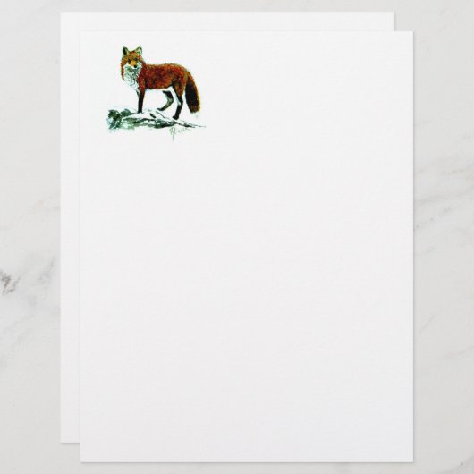 Red Fox Letterhead (Voorkant / Achterkant)