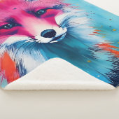 Red Fox Magnet Sherpa Deken (3/4)