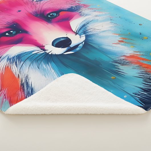 Red Fox Magnet Sherpa Deken (3/4)