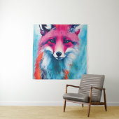 Red Fox Magnet Wandkleed (In situ)