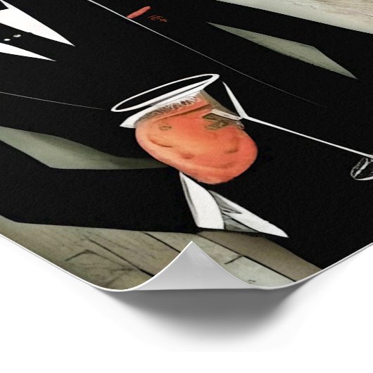 Red Fox met Martini Poster (Hoek)