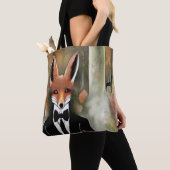 Red Fox met Martini Tote Bag (Dichtbij)