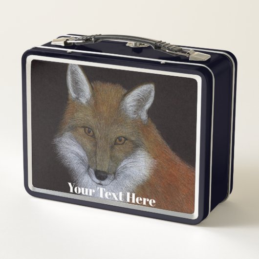 Red Fox Metalen Lunchbox (Achterkant)