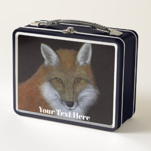 Red Fox Metalen Lunchbox