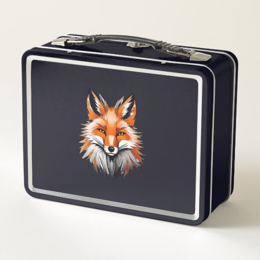 Red Fox Metalen Lunchbox (Achterkant)