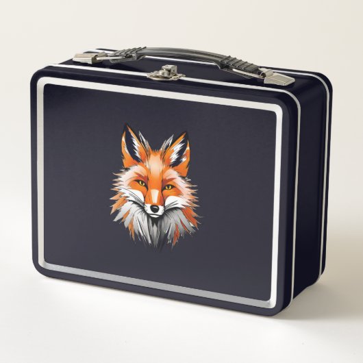 Red Fox Metalen Lunchbox (Voorkant)