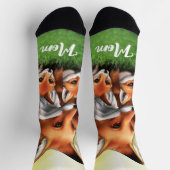 Red Fox Moeder en Kits in Grass Sokken (Top)