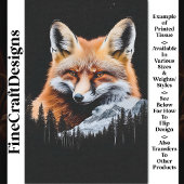 Red Fox & Mountain Landschap CE3 Decoupage Tissuepapier