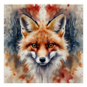 Red Fox no 1 Glanzend Poster (Voorkant)