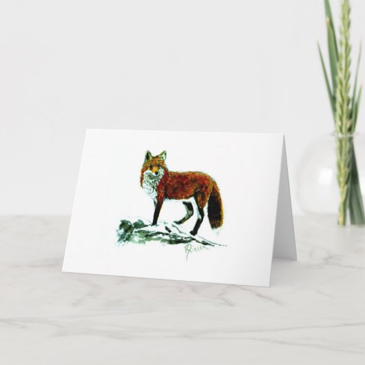 Red Fox Note-kaart Kaart (Voorkant)
