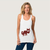 Red Fox of Cat Nazca Lines Tanktop (Volledige Voorkant)