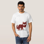 Red Fox of Nazca Lines Fox of Cat T-shirt (Voorkant volledig)