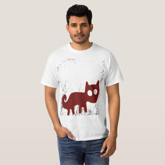 Red Fox of Nazca Lines Fox of Cat T-shirt (Voorkant volledig)