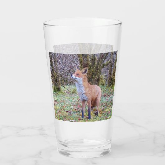 Red Fox opzoeken Glas (Achterkant)