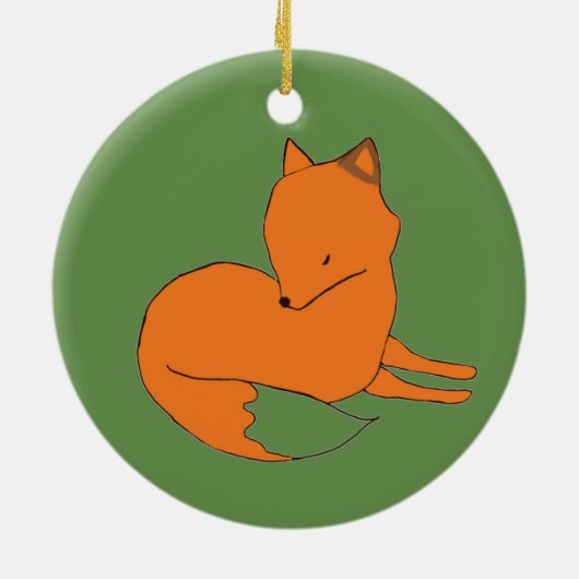 Red Fox Ornament Fox (Achterkant)