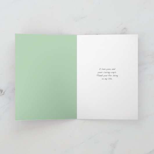 Red Fox over blauw-groen denken van u/Dank u Kaart (Binnen)